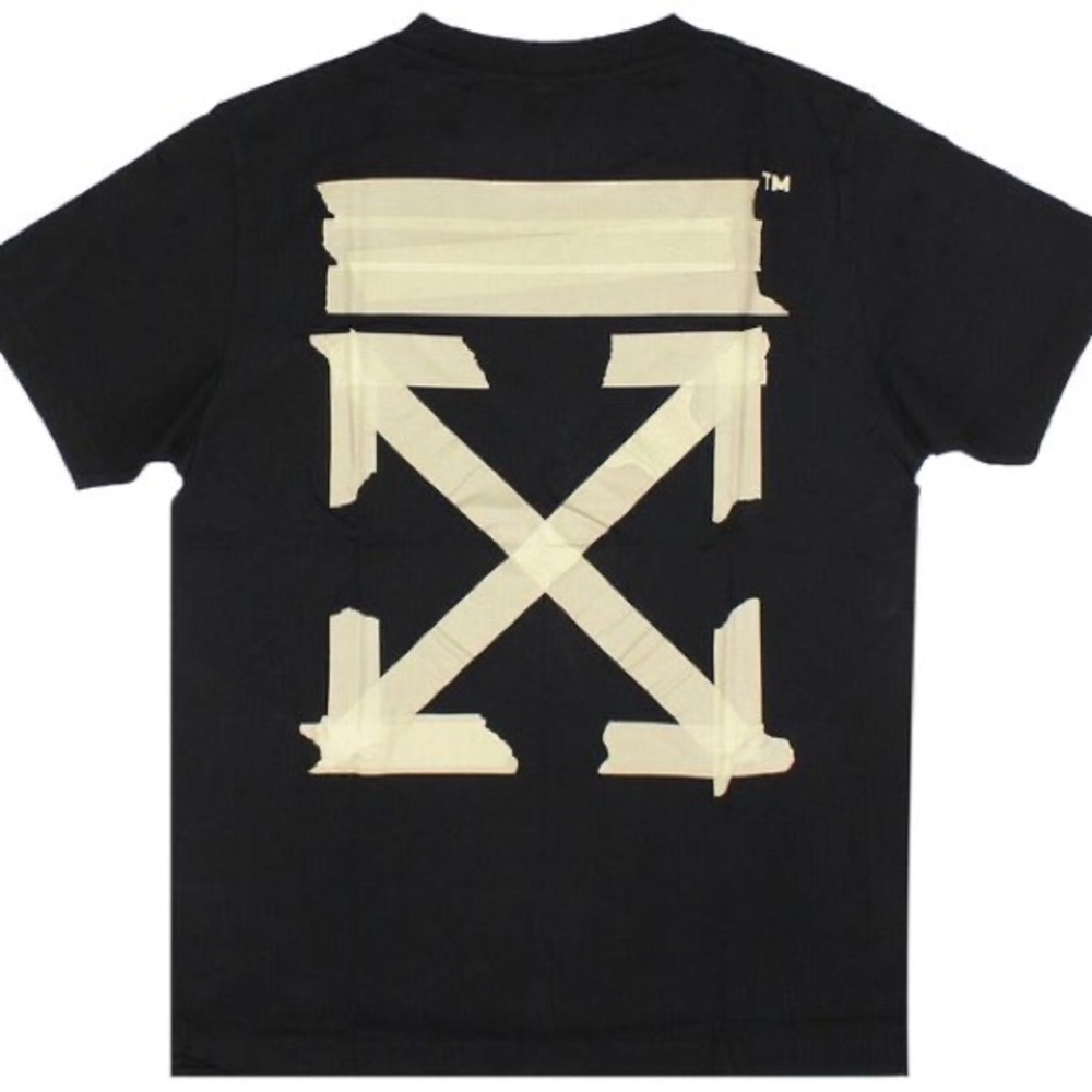 🔥100% Authentic Off-White Tape Arrows T-Shirt 'Black/Size L / used condition🔥